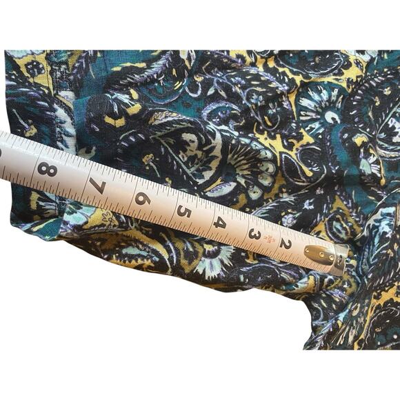 Tasso Elba Men's Linen Paisley Floral Chino Shorts Size 42 Multicolor Vacation - Picture 11 of 14